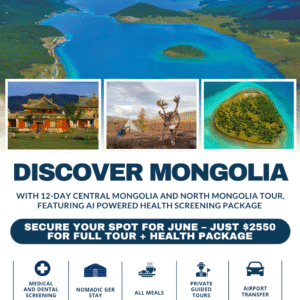 Wellness Journey: Northern & Central Mongolia (12 Days)